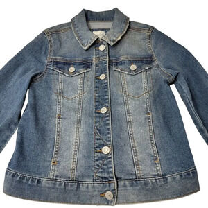Mudd Denim Girls Blue Jean Jacket Size 14